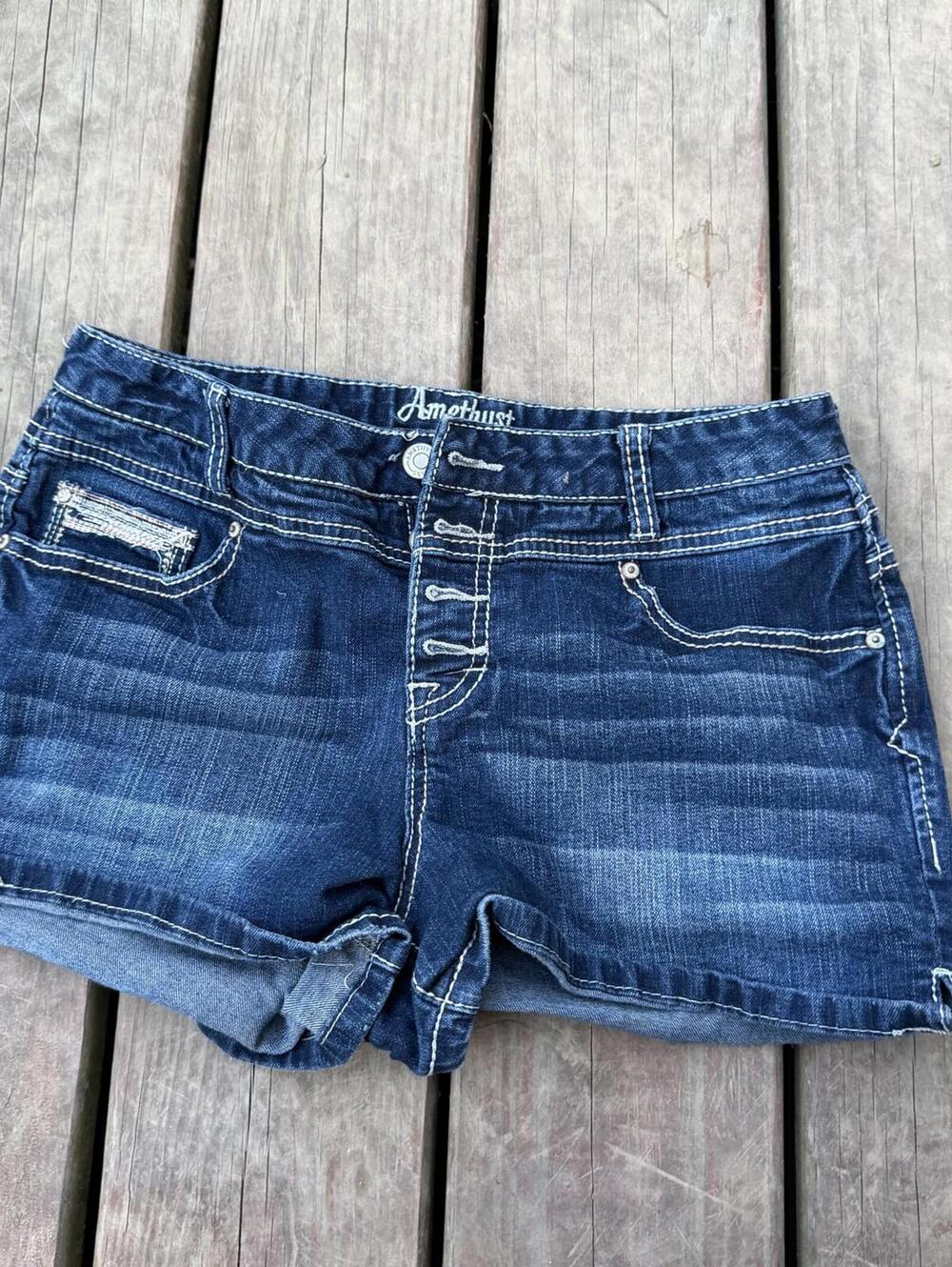 Amethyst Jeans Dark Blue Denim Shorts - Size 9